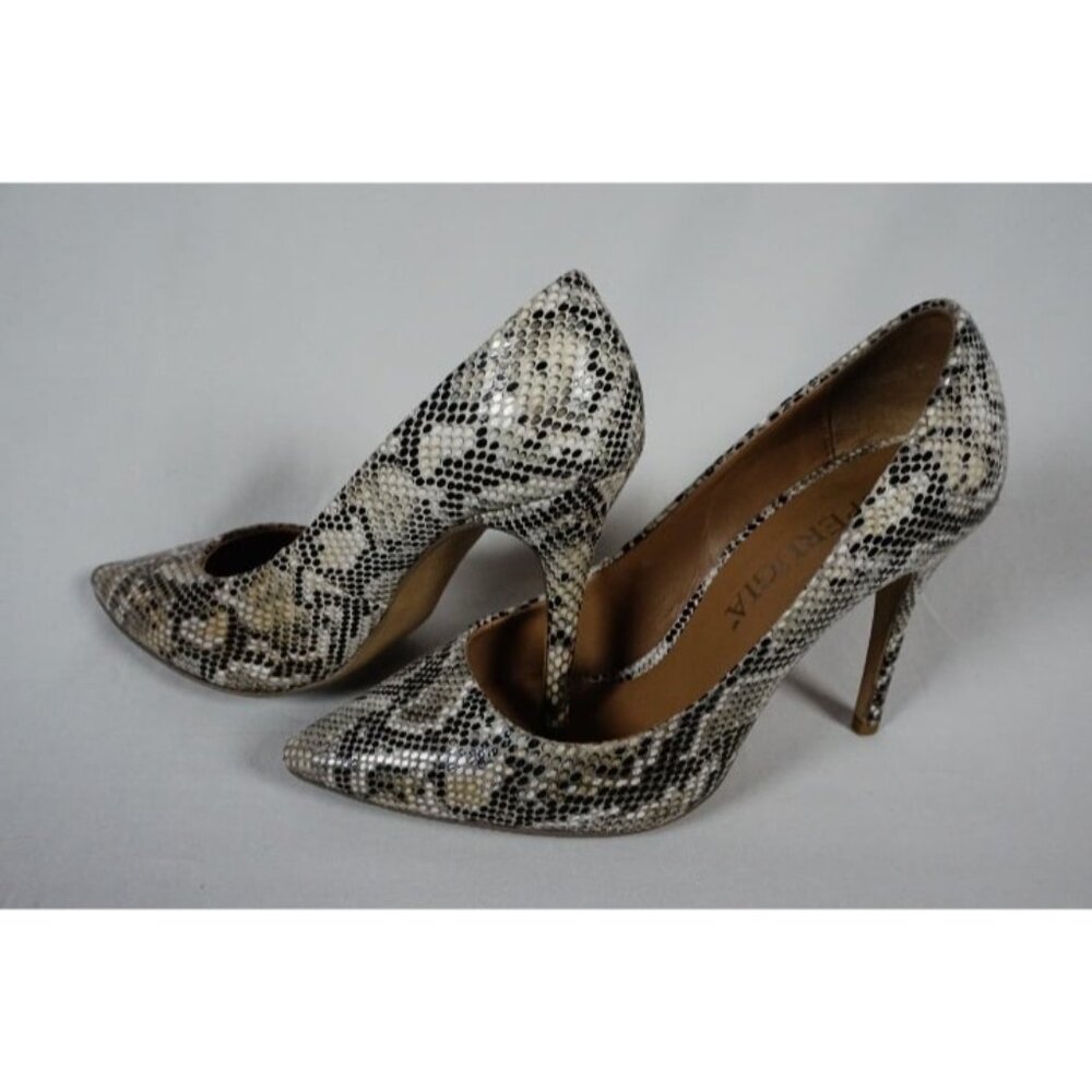 PERUGIA Women's Snake Skin Print High Heel Shoes Size US 7